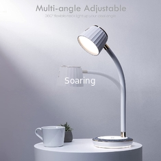 Desk Lamp with QI Wireless Charing Station LED Table Lamp Eye-Caring Table Lamp Nightstand Reading Lamp Study Light