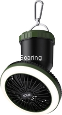 Camping Fan with LED Light,  Fan with Hanging Hook Ceiling Fan for Tent Car Desk Outdoor Emergency Outage Hurricane