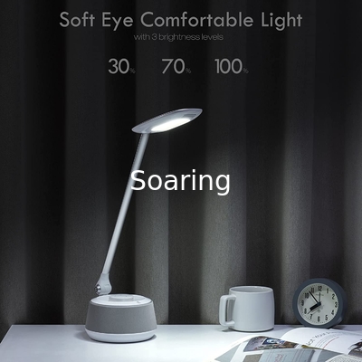 LED Desk lamp with Bluetooth Speaker, Bedside Table Lamp with USB Charging Port,3 Levels Brightness Touch Lamp LED Night