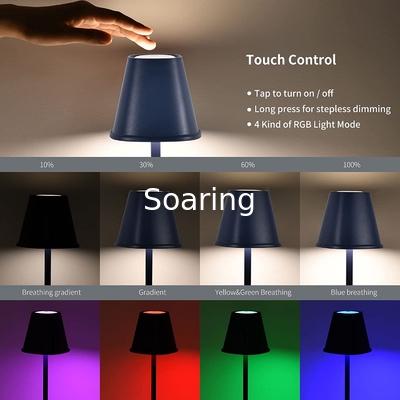 LED Cordless Table Lamp, Battery Operated Lamp, Touch Night Light, Minimalist Portable Desk Lamp for Couple Dinner