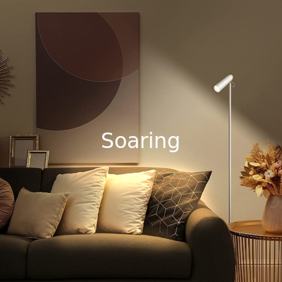 Floor Lamp Modern Slim Design Reading Light LED Floor Lamps for Bedroom Living Room Office Corner Metal Material 3 Color