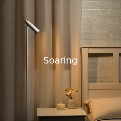 Floor Lamp Modern Slim Design Reading Light LED Floor Lamps for Bedroom Living Room Office Corner Metal Material 3 Color