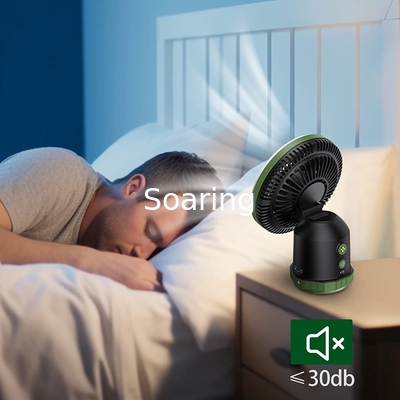 Camping Fan with LED Light,  Fan with Hanging Hook Ceiling Fan for Tent Car Desk Outdoor Emergency Outage Hurricane