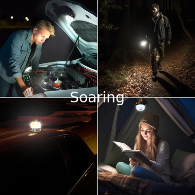 Camping Lantern, LED Camping Tent Lights, Mini Lantern Flashlight with Magnetic Base, IPX5 Waterproof