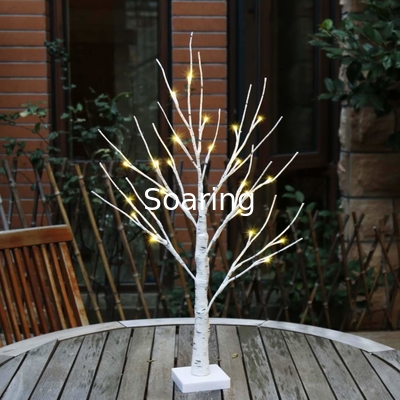 Tabletop Bonsai Tree Light with for Bedroom Desktop Christmas Party Indoor Decoration Lights (Warm White), DIY, Battery