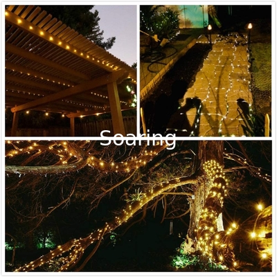 Solar String Lights Outdoor, Waterproof Copper Wire Solar Fairy Lights for Tree Garden Xmas Party Wedding
