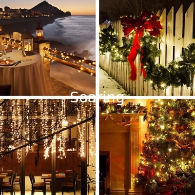 Solar String Lights Outdoor, Waterproof Copper Wire Solar Fairy Lights for Tree Garden Xmas Party Wedding