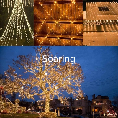 Solar String Lights Outdoor, Waterproof Copper Wire Solar Fairy Lights for Tree Garden Xmas Party Wedding
