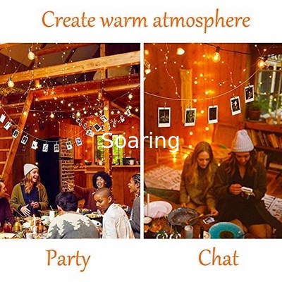 Photo Clip String Lights LED Battery Pictures Bedroom Wall Patio Halloween Thanksgiving Christmas Party Wedding Decor