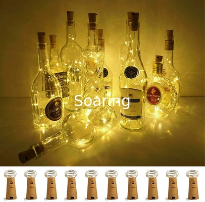 LoveNite Wine Bottle Lights with Cork, String Lights for DIY, Party, Decor, Christmas, Halloween,Wedding(Warm White)