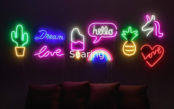 Love Heart Wall Hanging Decor LED Neon Sign Light Wedding Christmas Party Home Decoration Holiday Lighting