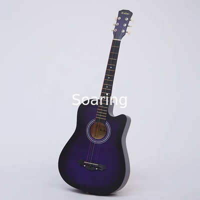 38 Inch Wood Guitar With Case and Accessories for Kids/Boys/Girls/Teens/Beginners (Black)