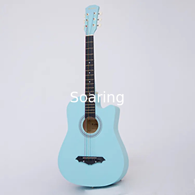 38 Inch Wood Guitar With Case and Accessories for Kids/Boys/Girls/Teens/Beginners (Black)