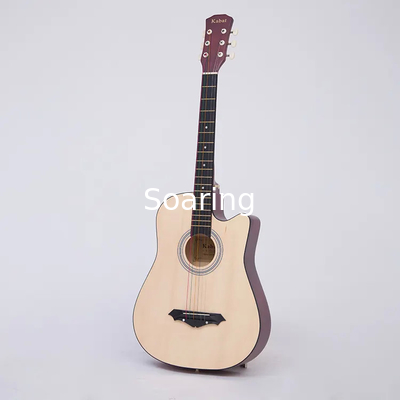 38 Inch Wood Guitar With Case and Accessories for Kids/Boys/Girls/Teens/Beginners (Black)