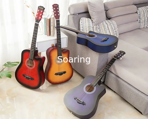 38 Inch Wood Guitar With Case and Accessories for Kids/Boys/Girls/Teens/Beginners (Black)
