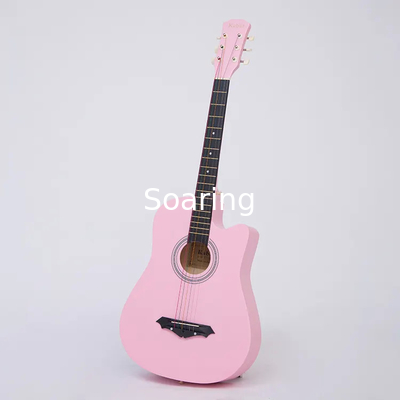 38 Inch Wood Guitar With Case and Accessories for Kids/Boys/Girls/Teens/Beginners (Black)